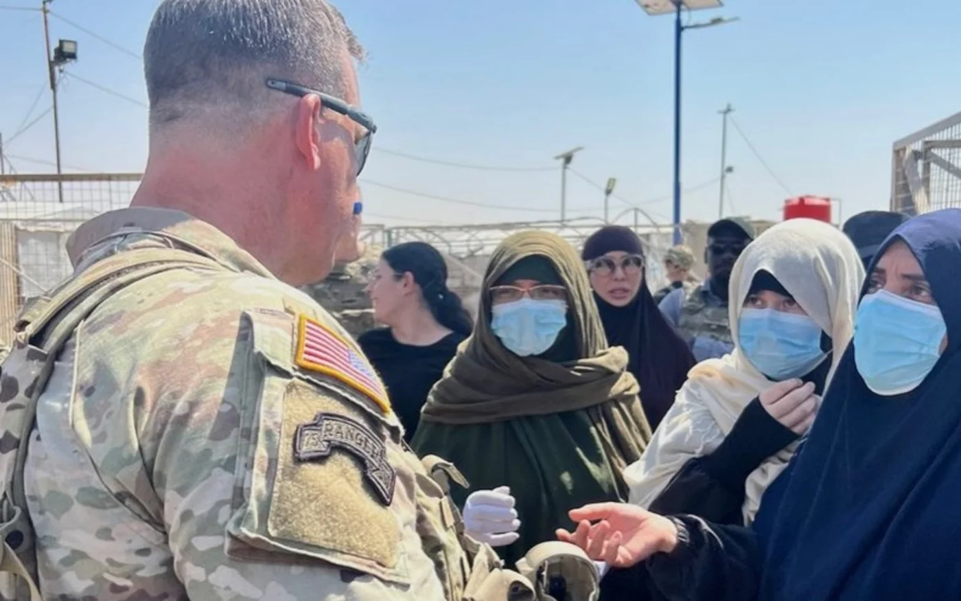US Centcom commander General Michael Kurilla pictured during a visit to al-Hol camp in August 2023 (Centcom)