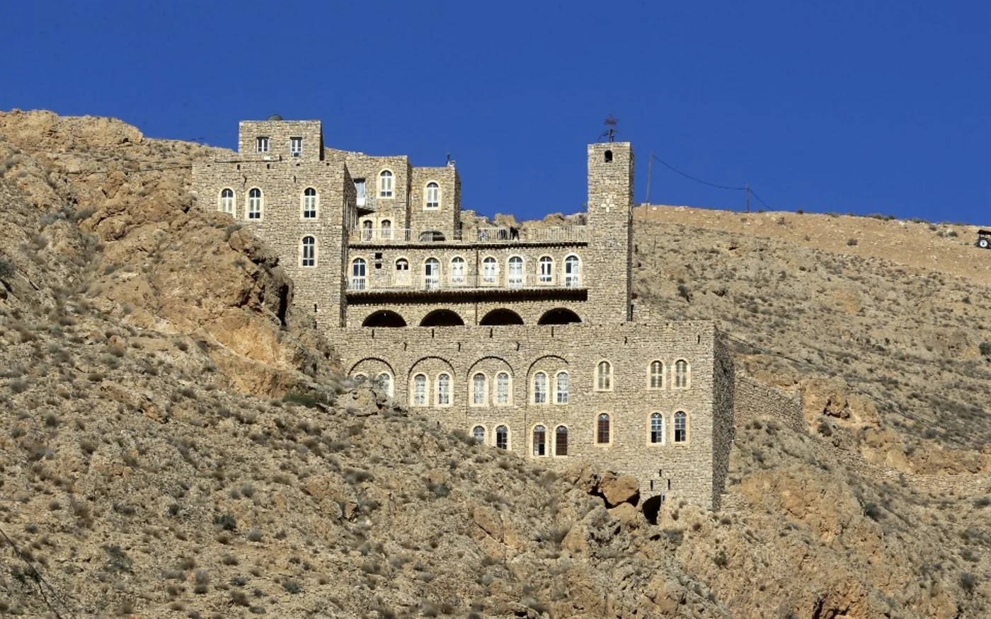 En 2010, 30 000 personnes avaient visité le monastère de Mar Moussa (AFP/ Louai Beshara)