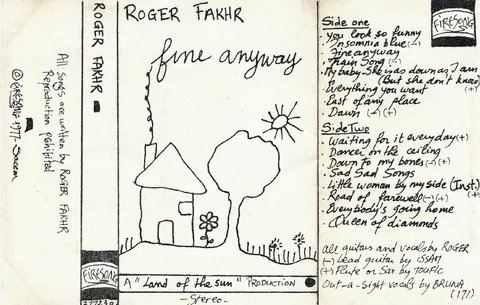 Back in 1977, the Lebanese singer-songwriter hand drew the cover artwork for each of the 200 cassettes in his self release of the album Fine Anyway. Photo from Raymond Sabbah’s archive, courtesy of Habibi Funk