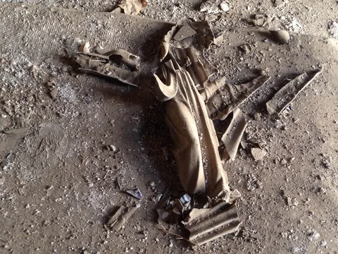 During the two and a half years they occupied Qaraqosh, ISIS decapitated and smashed religious statues and artefacts in churches across the town. (MEE/Tom Westcott)