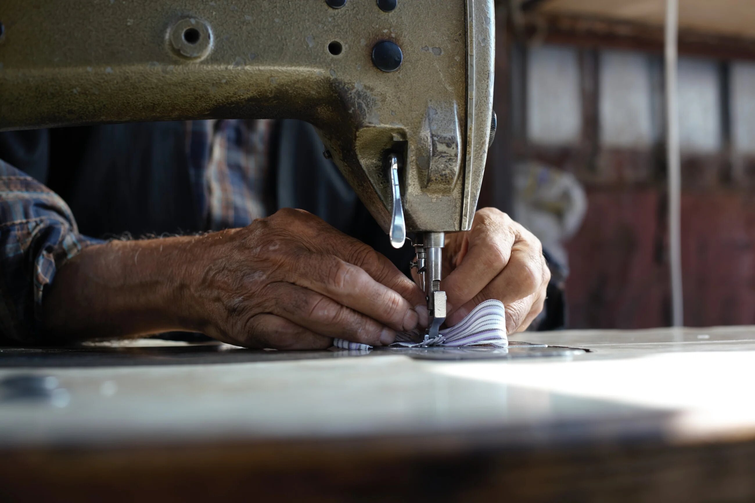 Ali Badri sewing pyjamas