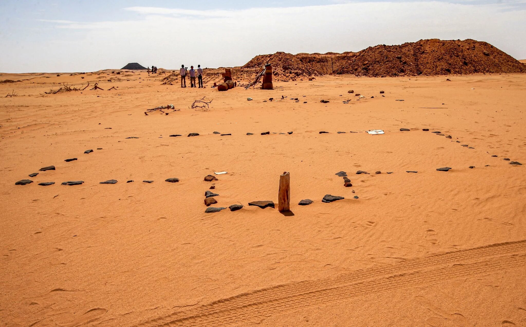 Site millénaire de Jabal Maragha dans le désert de Bayouda, au nord du Soudan