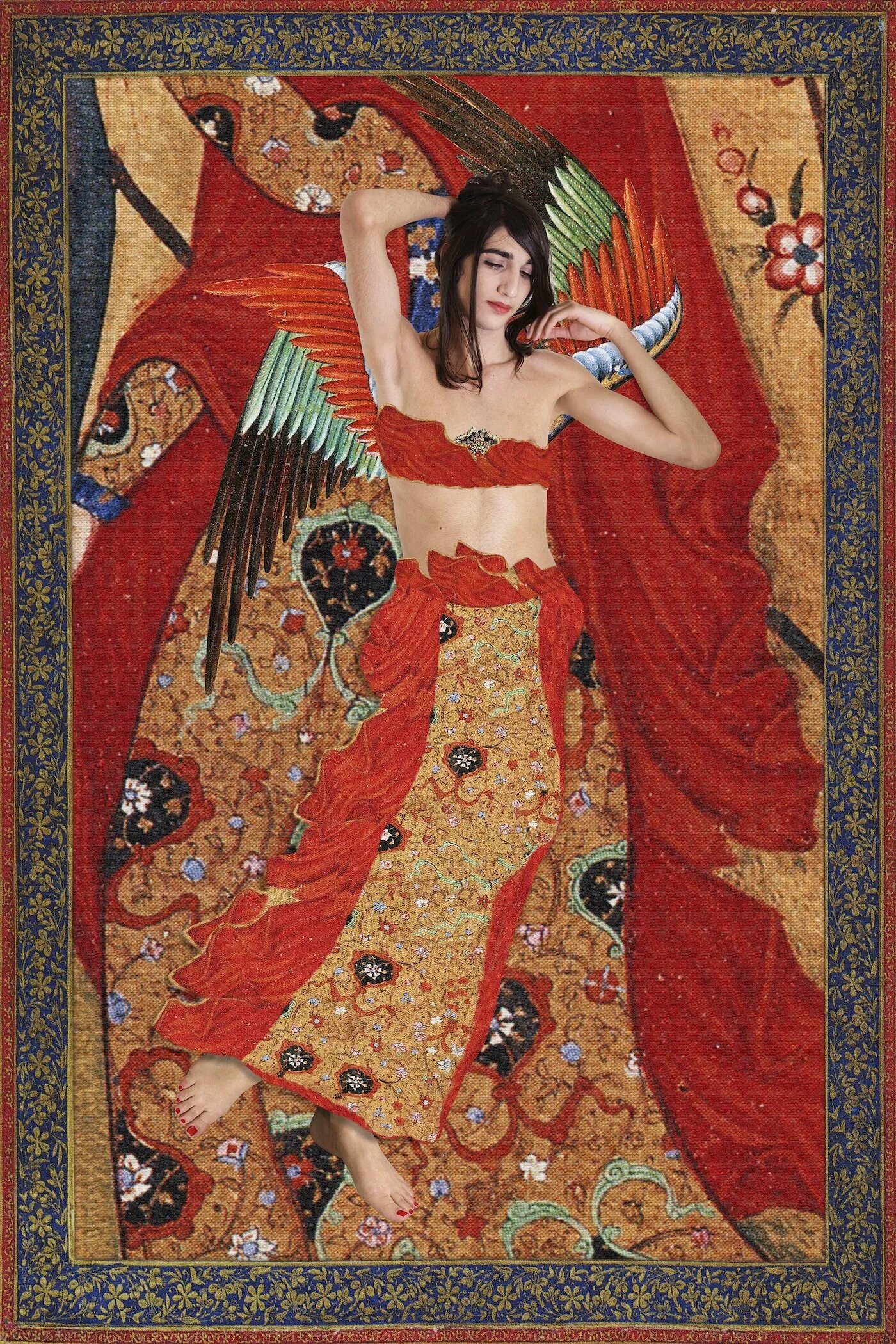 Chaza Charafeddine L’Ange Gardien I, Divine comedy series, 2010 Typographie : « AngeTobias », c.a. 1590, signé Hosein. Tirage moderne ; 150x100 cm © 2010, Chaza Charafeddine