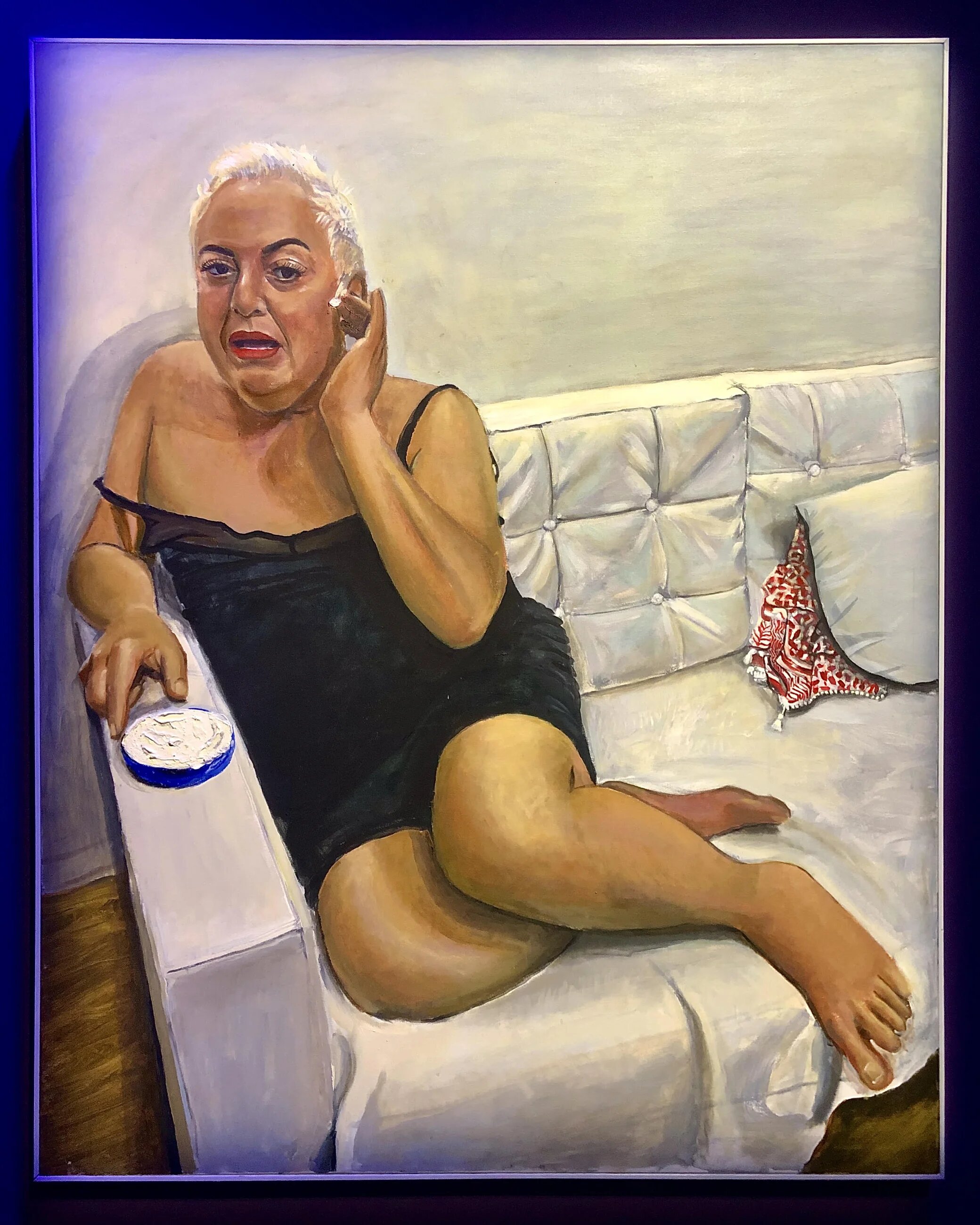 Sultana applying Nivea before Bed