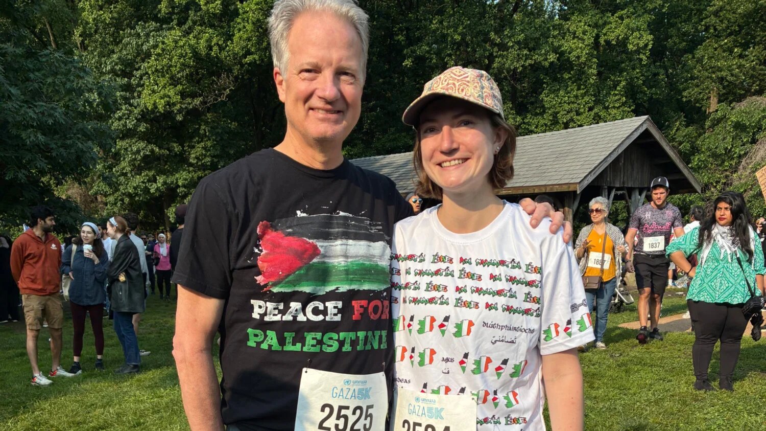 Matt McNabney with his daughter Eva from Baltimore.