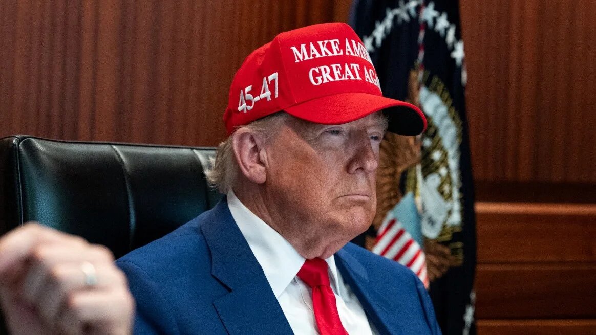 US President Donald Trump holds a meeting in the Situation Room at the White House on 21 June 2025 (The White House/Handout via Reuters)