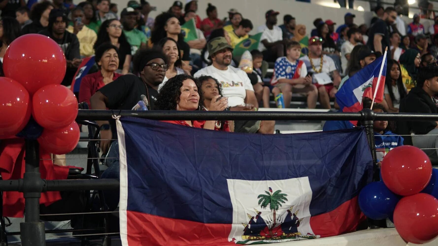 In New Jersey, where one of the largest Haitian diasporas in the United States has taken root, fans have come out in full force for their team (Azad Essa/MEE)