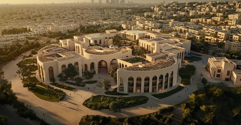 A public building in Gaza as envisaged by Egypt's reconstruction plan (Egyptian presidency)