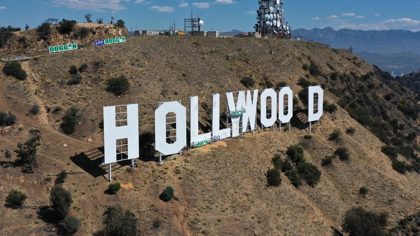 The Hollywood sign seen on 28 September 2022 (Robyn Beck/AFP)