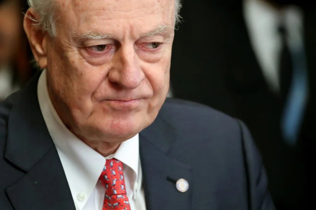 Staffan de Mistura, bientôt 75 ans et basé à Bruxelles, a pris ses fonctions en novembre (AFP/Denis Balibouse)