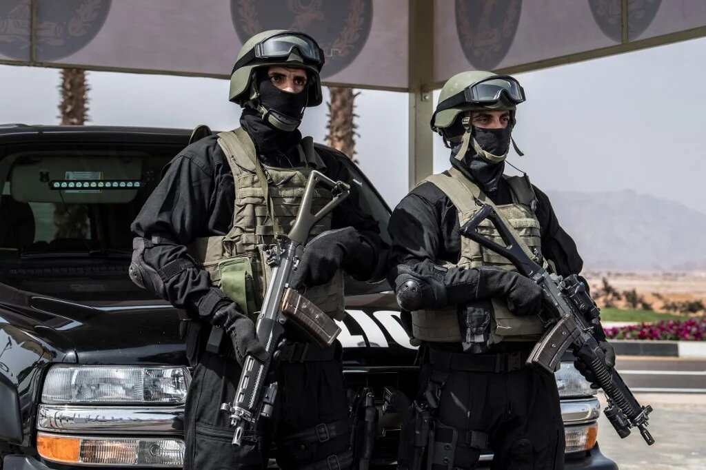Egyptian Special Forces stand guard during a joint European Union and Arab League summit in the Egyptian Red Sea resort of Sharm el-Sheikh (AFP/file)