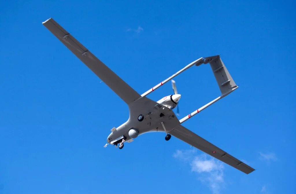 A Turkish-made Bayraktar TB2 drone 