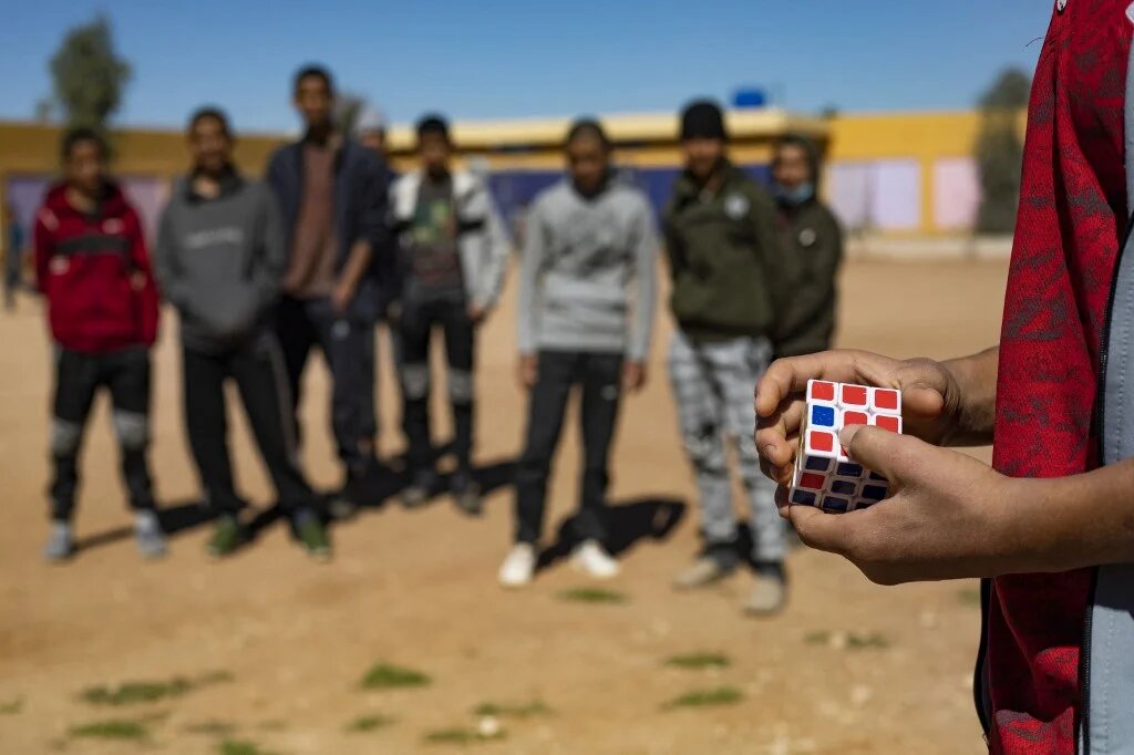 Ouvert il y a six mois, le centre très surveillé d’Orkesh est le premier établissement cherchant à réhabiliter les garçons étrangers dans le nord-est de la Syrie, un territoire administré par les Kurdes (AFP/Delil Souleiman)