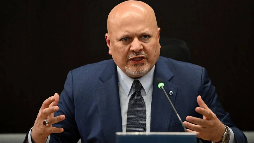 nternational Criminal Court's chief prosecutor Karim Khan speaks during a press conference in Bogota on June 6, 2023.