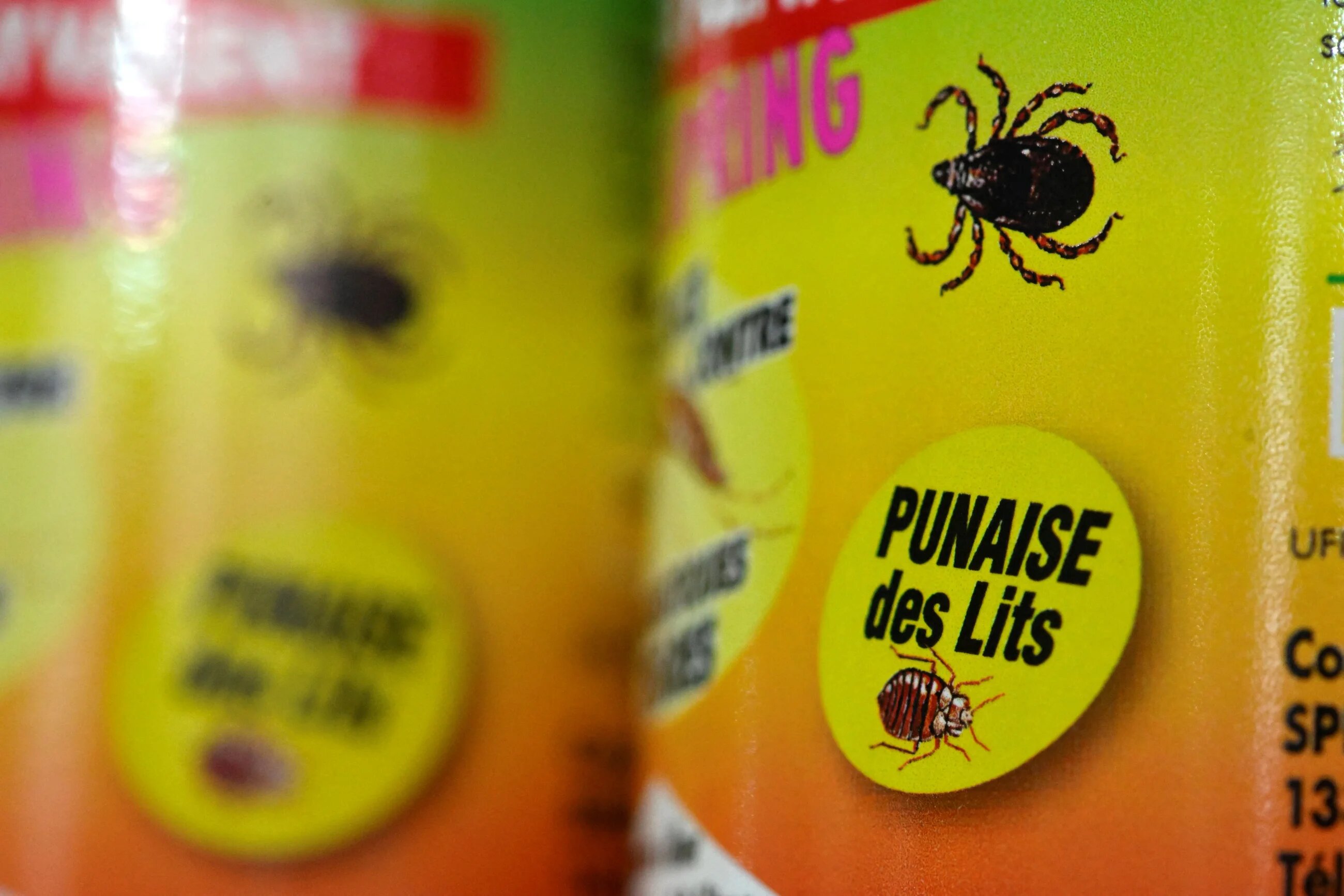 This photograph taken on October 3, 2023 shows a product used to eradicate bedbugs at the Hygiene Premium, pest control shop in Paris (AFP)