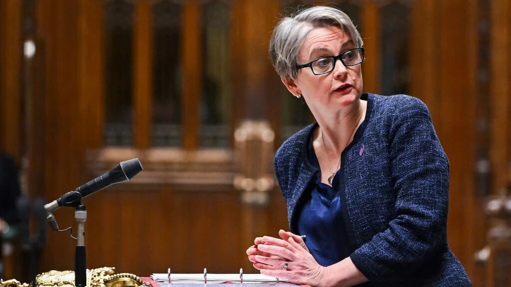 Britain's Home Secretary Yvette Cooper delivering a statement on the Southport stabbings at the House of Commons, in London, on January 21, 2025 (AFP)