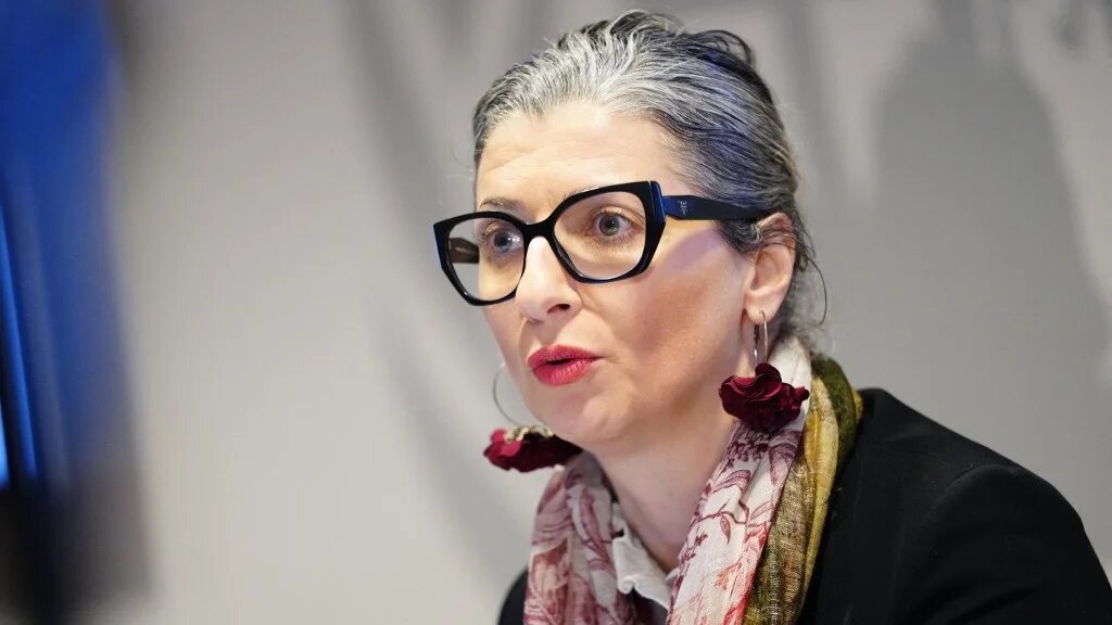 The UN's special rapporteur for the occupied Palestinian territories, Francesca Albanese, holds a press conference at the UN City in Copenhagen, Denmark on 5 February