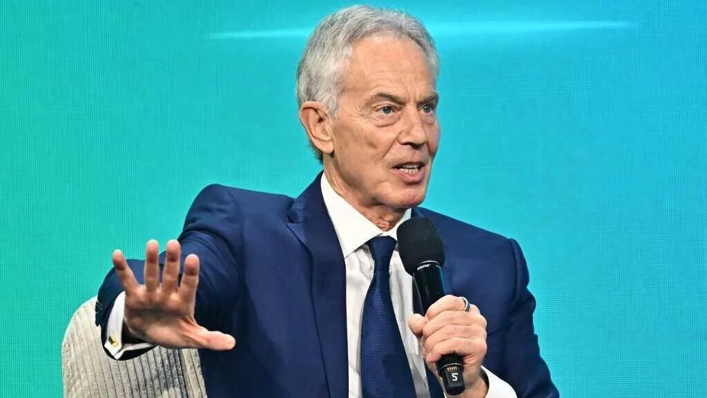 Former British prime minister Tony Blair pictured in Vienna, Austria, on 3 June (AFP)