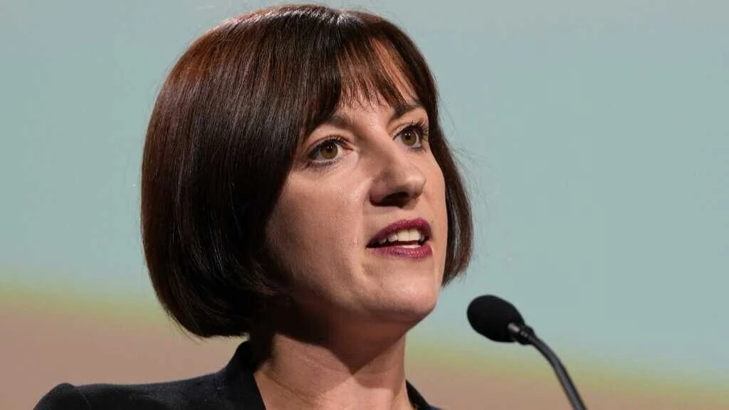 Britain's Education Secretary Bridget Phillipson delivers a speech on stage during the Trades Union Congress (TUC) on the third day of the union's annual conference in Brighton, southern England on September 9