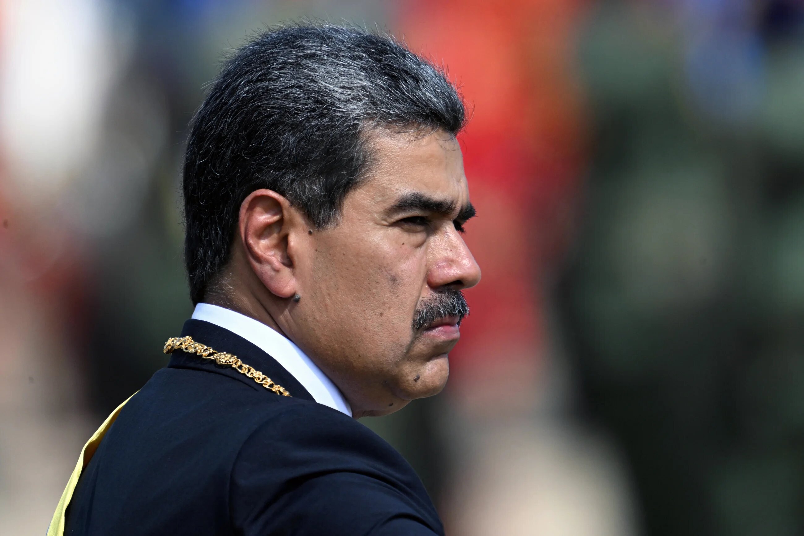 Venezuela's President Nicolas Maduro gestures during a ceremony at Fort Tiuna military base within the presidential inauguration in Caracas on 10 January 2025 (AFP)