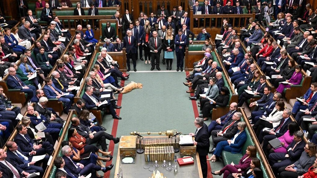 Prime Minister Keir Starmer speaking during the weekly session of Prime Minister's Questions (PMQs) in the House of Commons in London.