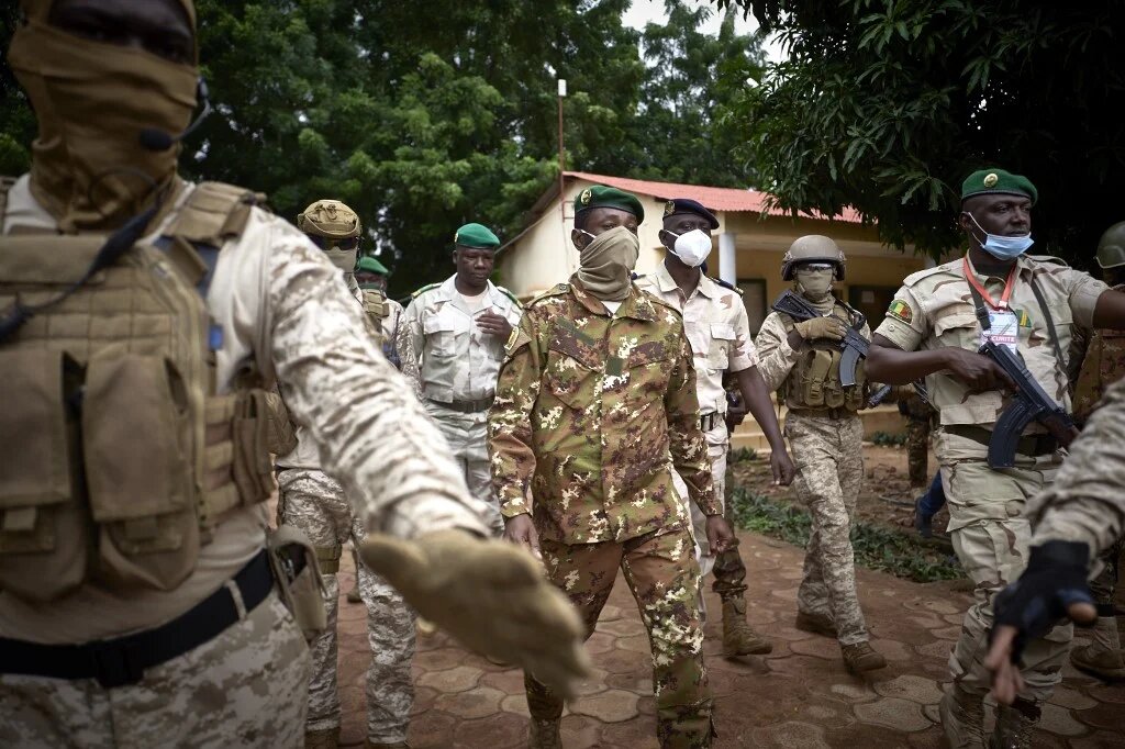 Assimi Goita, le colonel à la tête du Comité national pour le salut du peuple, qui a renversé le président Ibrahim Boubacar Keita le 18 août 2020 (AFP)