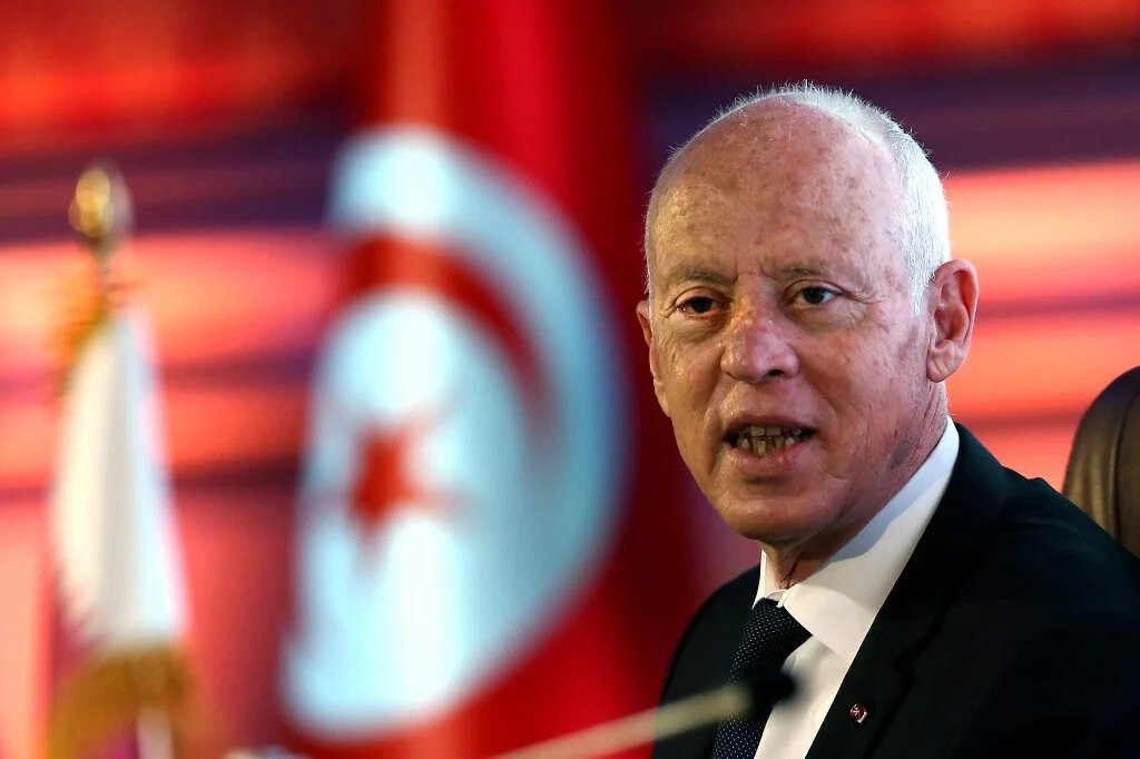 Un courrier ouvert mardi par la chef de cabinet de M. Saied contenait une matière suspecte (AFP)