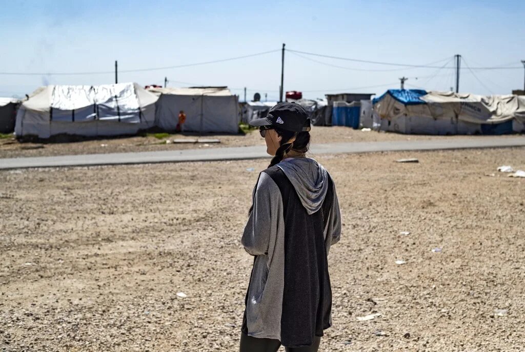 Émilie König avait été capturée en 2017 à Chadadi, ville de l’est de la Syrie, alors que les forces kurdes poursuivaient leur offensive pour reconquérir les secteurs aux mains de l’EI (AFP)