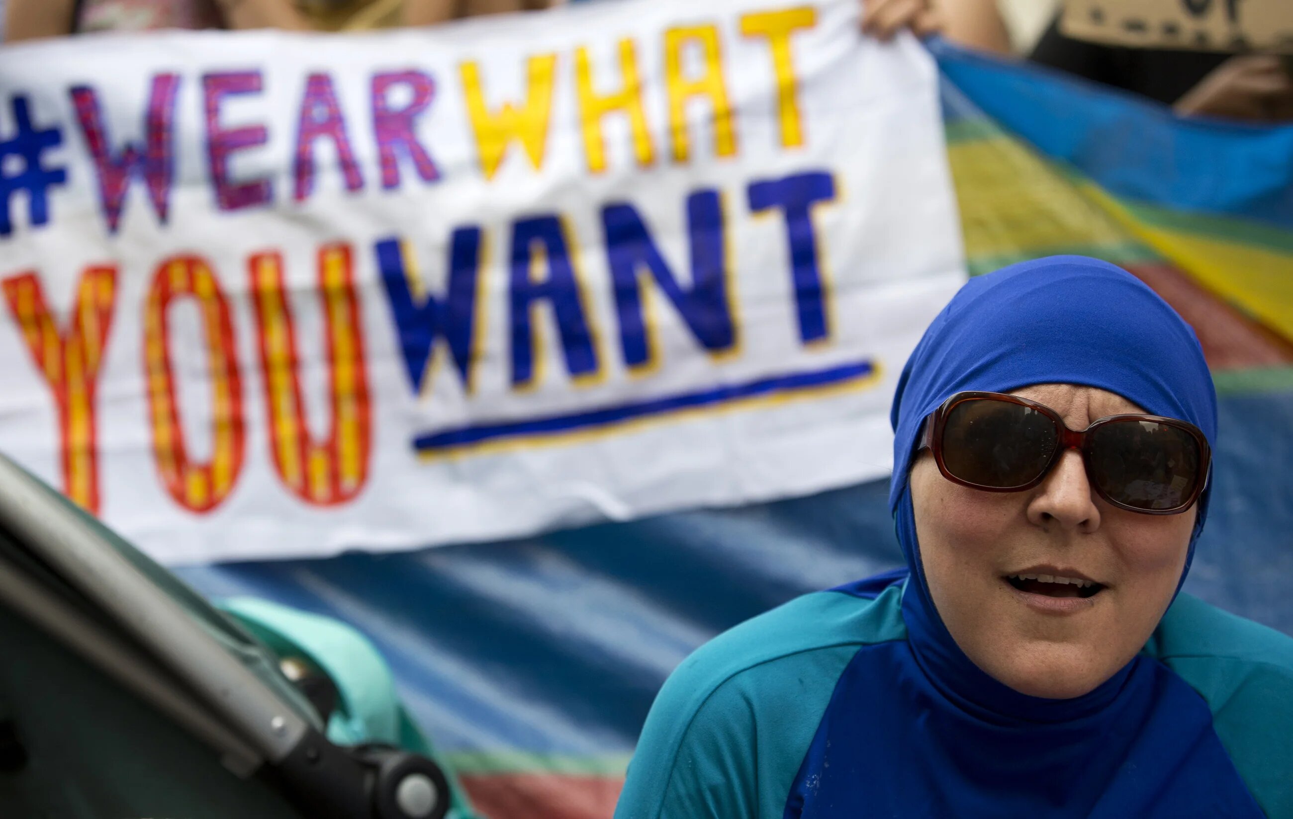 La toute première polémique sur le port du burkini a éclaté en juillet 2016 suite à la publication d’un arrêté interdisant le port de ce maillot sur les plages de la ville de Cannes (AFP)