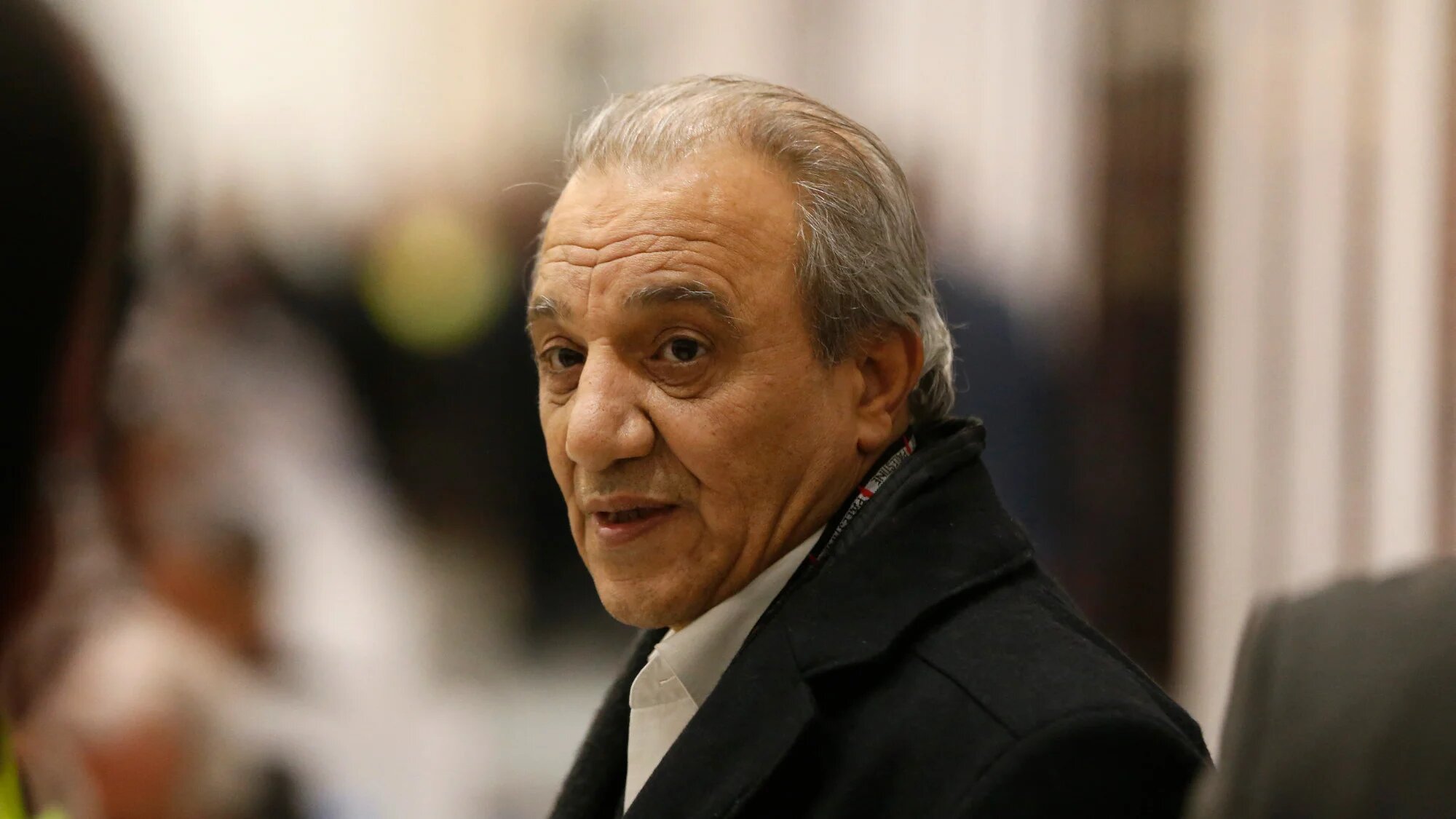 Majed Faraj, head of the Palestinian General Intelligence Service, is pictured in the West Bank city of Ramallah on 3 December 2016 (AFP/Ahmad Gharabli)