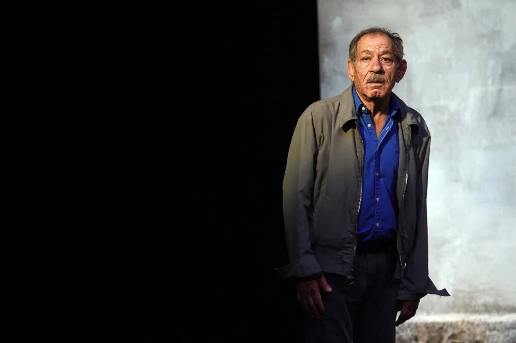  L’acteur Ahmed Benaissa lors d’une répétition à Avignon le 20 juillet 2015 (AFP/Anne-Christine Poujoulat)