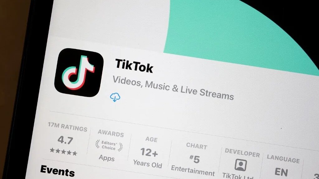 The TikTok app is displayed on an iPhone screen on April 24, 2024 in Miami, Florida (AFP)
