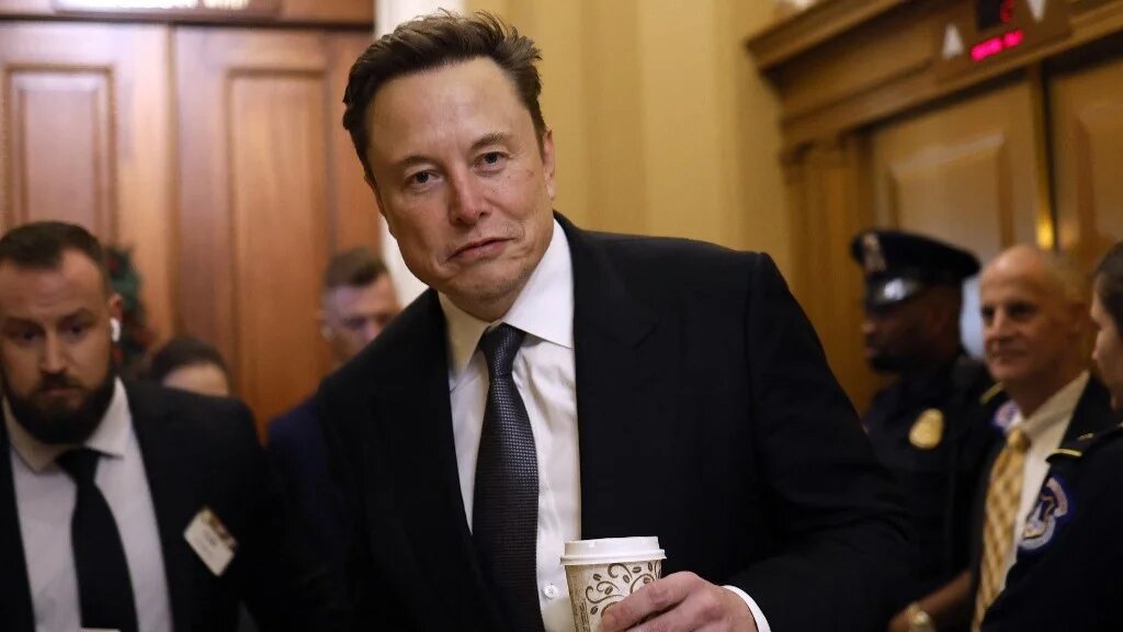 Elon Musk, co-chair of the newly announced Department of Government Efficiency (DOGE), arrives on Capitol Hill on December 05 2024 in Washington, DC (AFP)