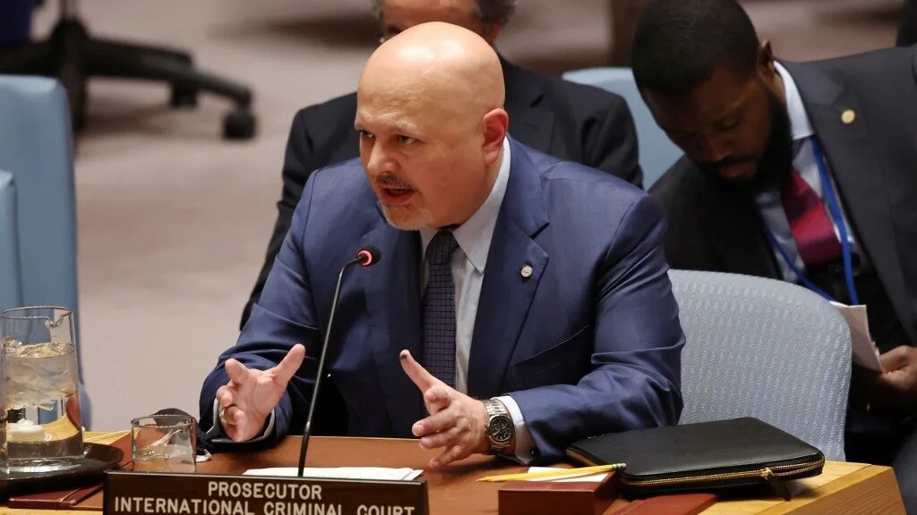 ICC Chief Prosecutor Karim Khan was sanctioned by the Trump Administration in February and went on leave in May pending a UN investigation into sexual misconduct allegations against him. (AFP)