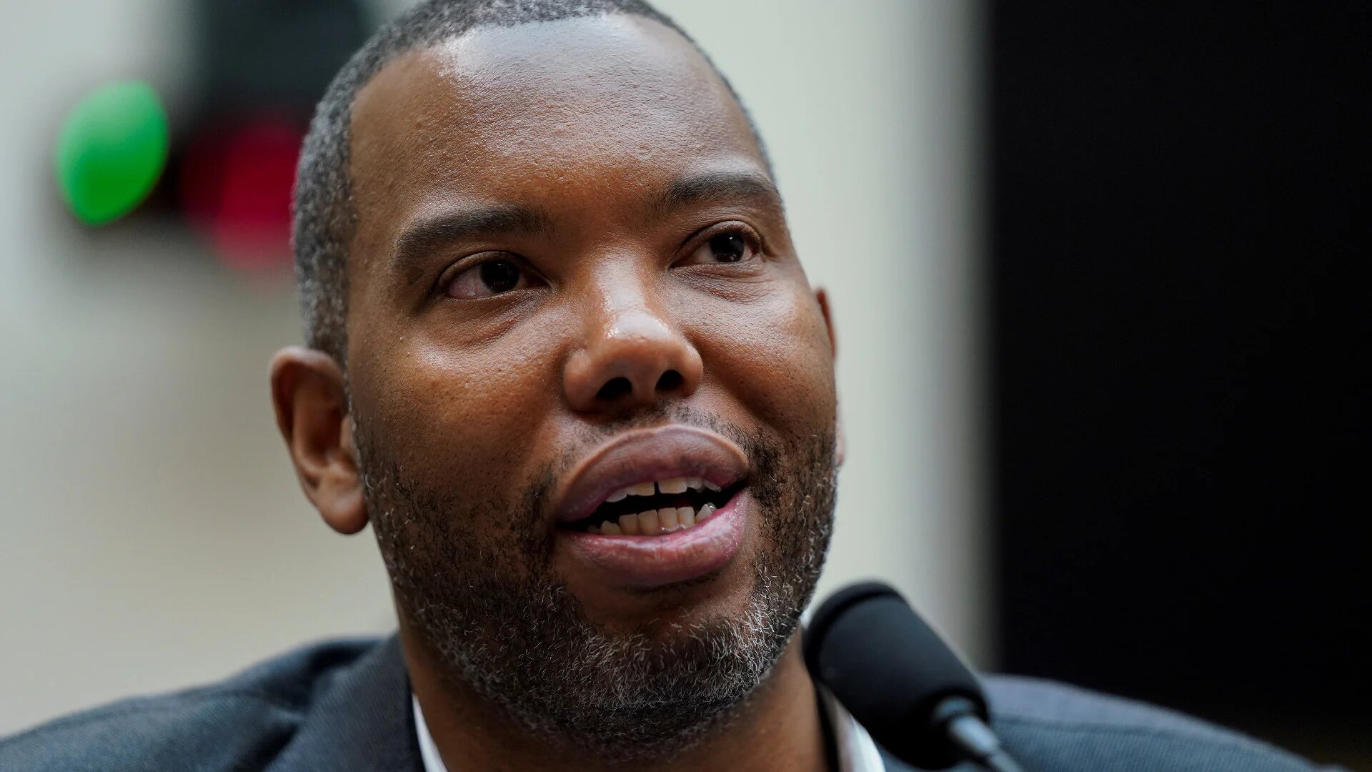 Writer Ta-Nehisi Coates speaks during a House Judiciary Subcommittee hearing on reparations for slavery on Capitol Hill in Washington DC on 19 June 2019 (Aaron P Bernstein/Reuters)