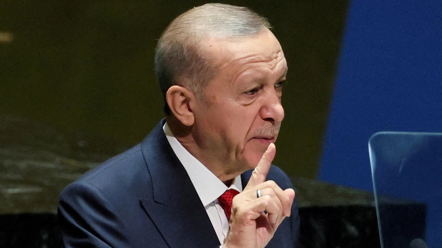 Turkey's President Tayyip Erdogan addresses the 78th Session of the UN General Assembly in New York City 19 September 2023 (Reuters)