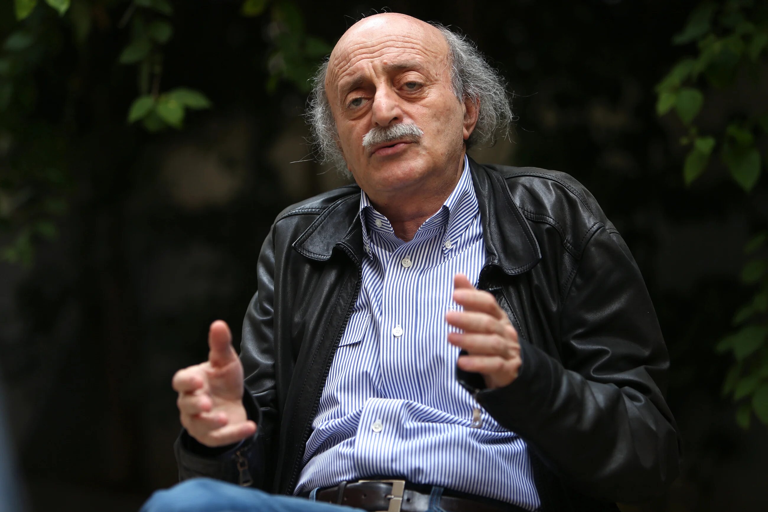 Walid Jumblatt played a key role in the Lebanese civil war and politics since (AP)