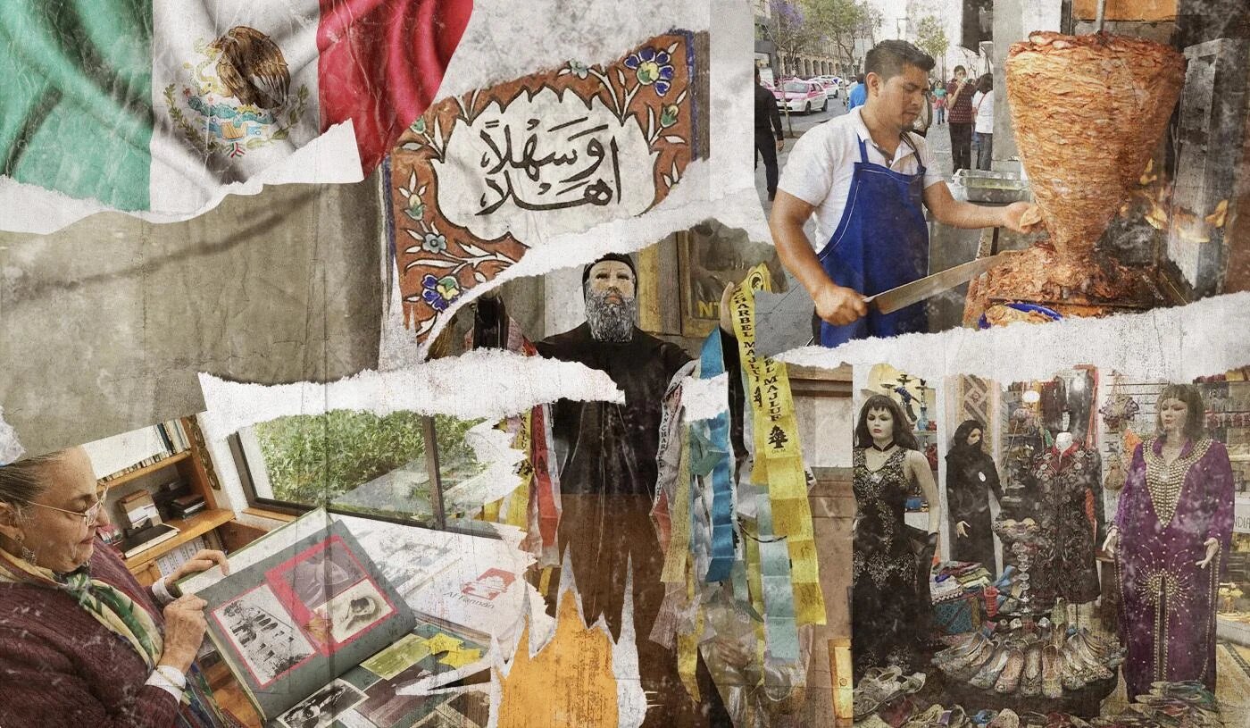 De nombreux Arabes du Mexique sont originaires de la région du mont Liban. Une importante communauté vit aujourd’hui à Mexico (illustration : Mohamad Elasaar)
