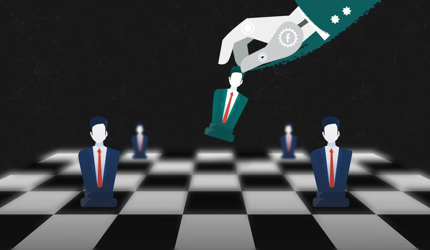 « Bienvenue dans le monde de l’autoritarisme numérique, où le harcèlement, la surveillance et la désinformation numériques sont employés pour tenter de contrôler les comportements humains » (illustration : MEE Creative)