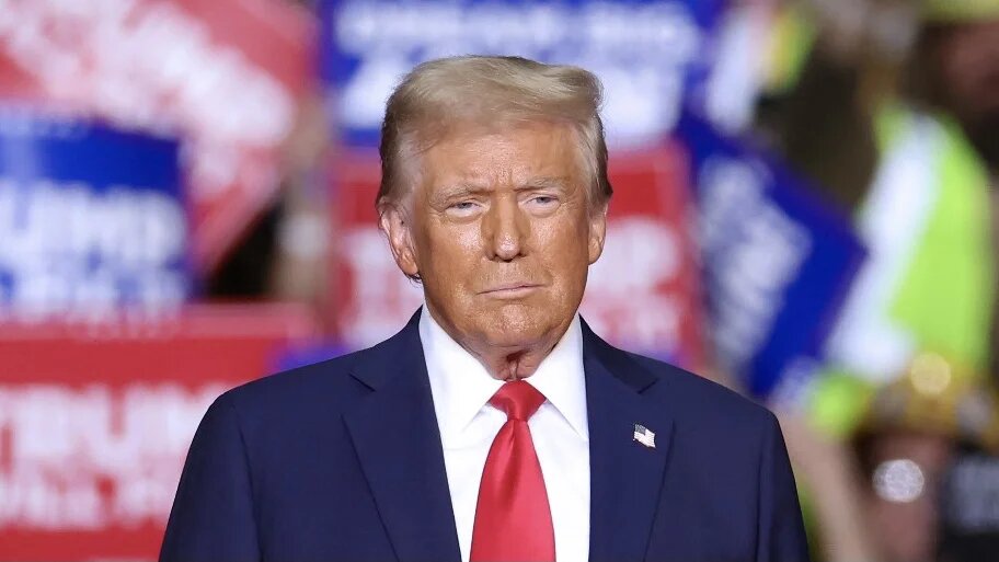 Donald Trump at a campaign rally in Pittsburgh, Pennsylvania on 4 November 2024 (Charly Triballeau/AFP)
