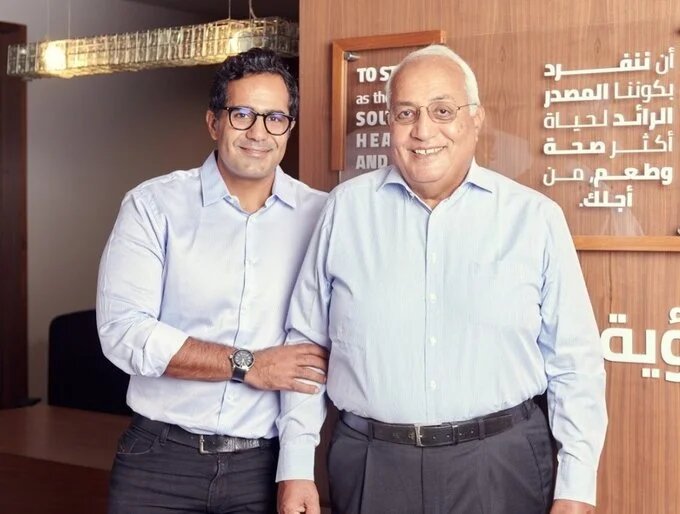 Safwan Thabet (R) and his son Seif have been released by Egyptian authorities after spending two years in detention (Facebook)