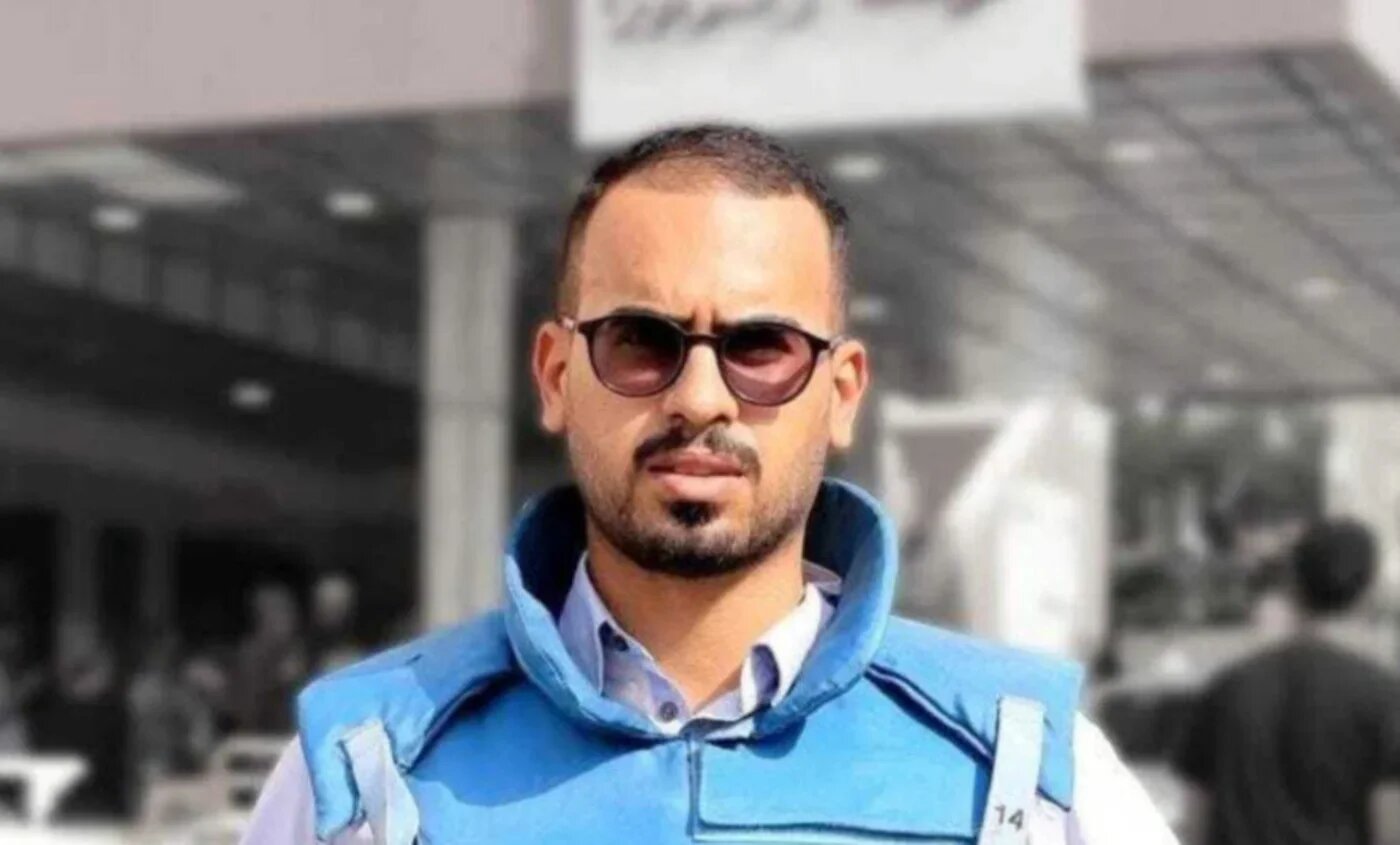 A recent photo of Ahmed Abu Aziz who was killed at Nasser Hospital on Monday (MEE)