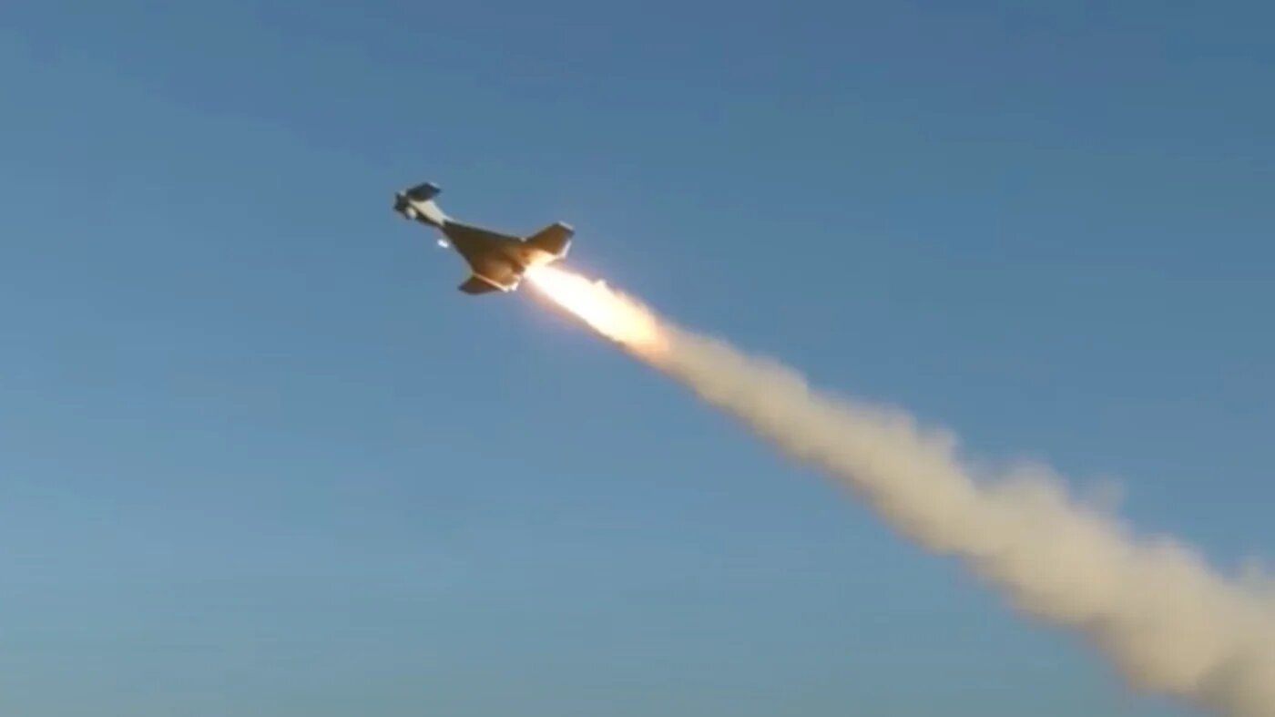 An IAI Harop drone, used by India, pictured in a promotional video (Screenshot)