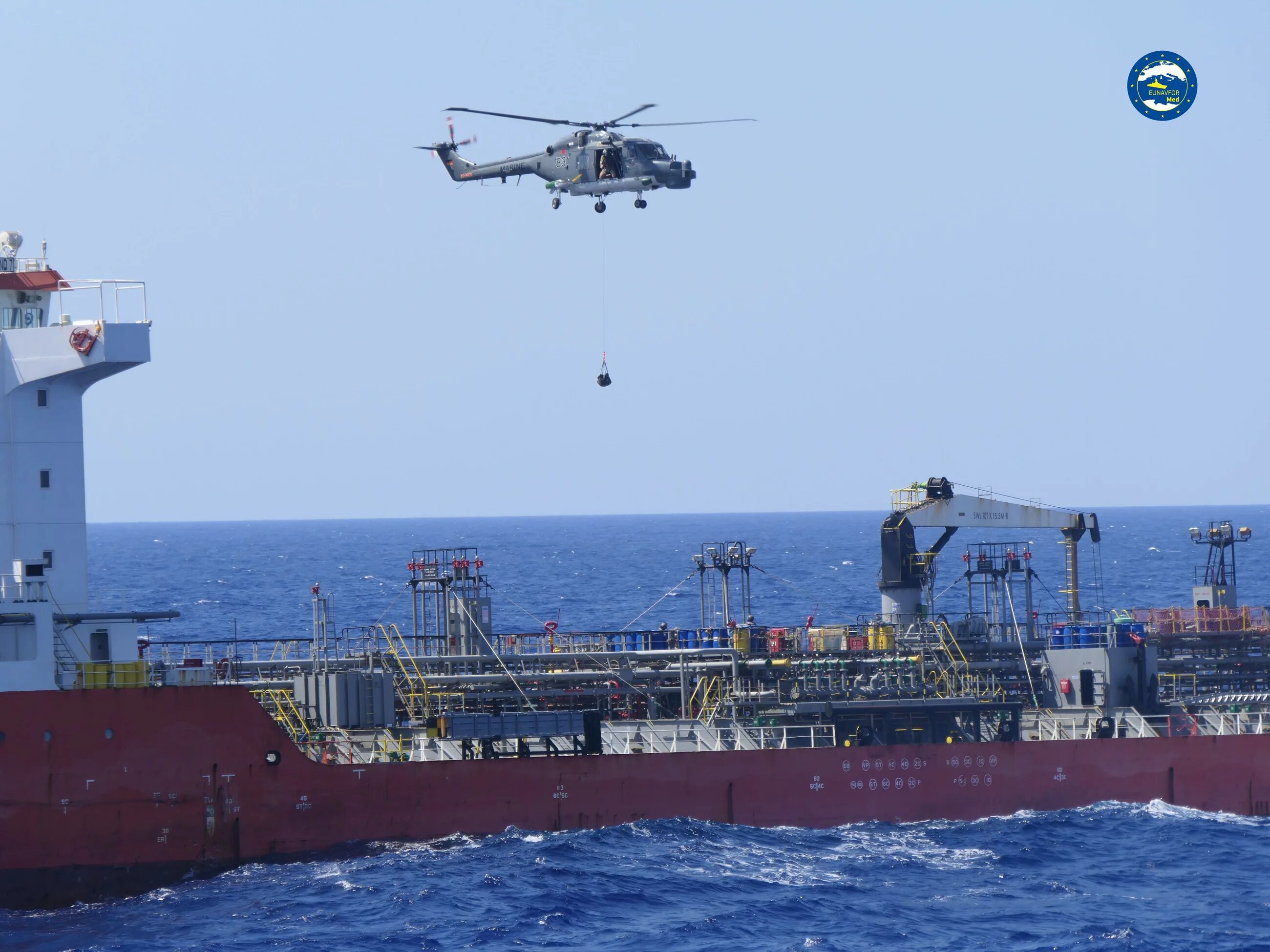 Irini forces board the merchant vessel Royal Diamond 7 just after dawn on 10 September