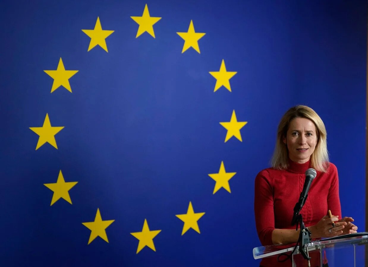 European Union High Representative for Foreign Affairs and Vice President of the European Commission Kaja Kallas holds a press conference ahead of United Nations General Assembly at the UN headquarters in New York City on September 22, 2025. TIMOTHY A. CLARY / AFP