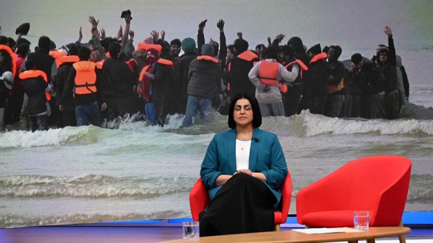 Britain's Home Secretary Shabana Mahmood on the BBC's 'Sunday Morning' television show on 16 November (AFP)