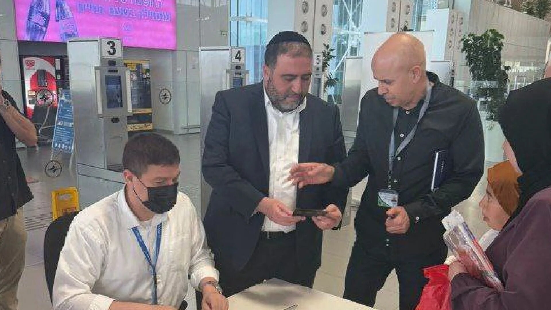 Moshe Arbel, Israel's interior minister, at Ramon airport in southern Israel on 1 April 2025 (Screengrab/X)