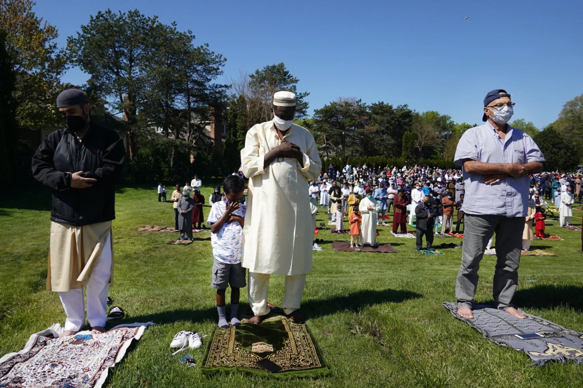 Eid al-Fitr prayer at the Islamic Center of Wheaton 
