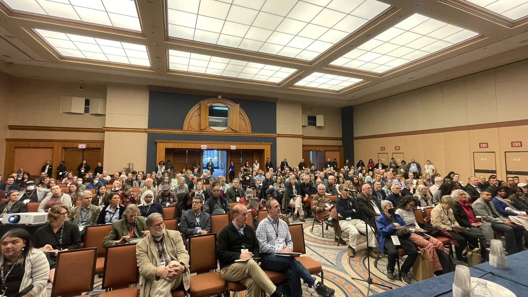 The Organisation of American Historians plenary session in Chicago on 3 May. (Screengrab/ X)