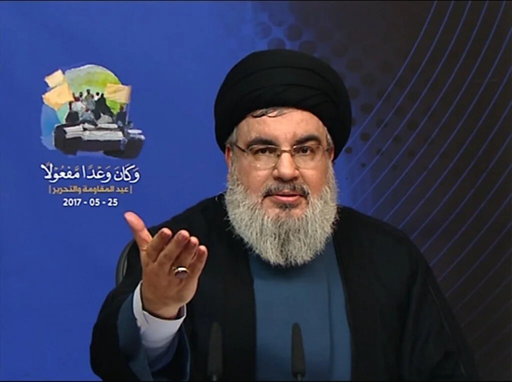 Hezbollah leader Sayyed Hassan Nasrallah has been sanctioned by the US several times over the years, since first being designated in 1995 (AFP/File photo)